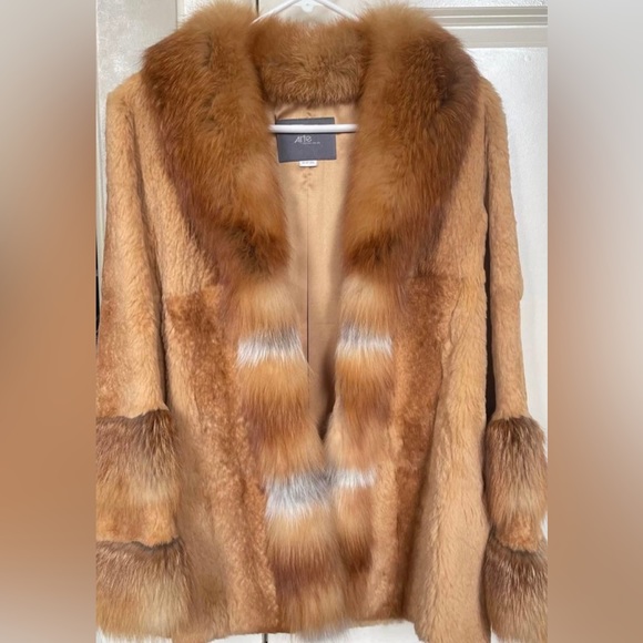 Arte 100% Genuine Real Fox Fur Coat from Korea - Picture 1 of 6